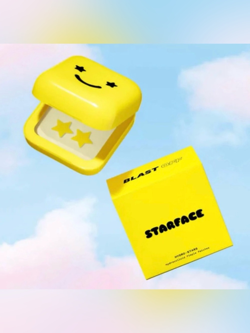 Clear Patch Sheet with Four Yellow Star Stickers